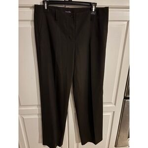 'S Max Mara Virgin Wool Brown‎ Trousers Career Business Casual Pants